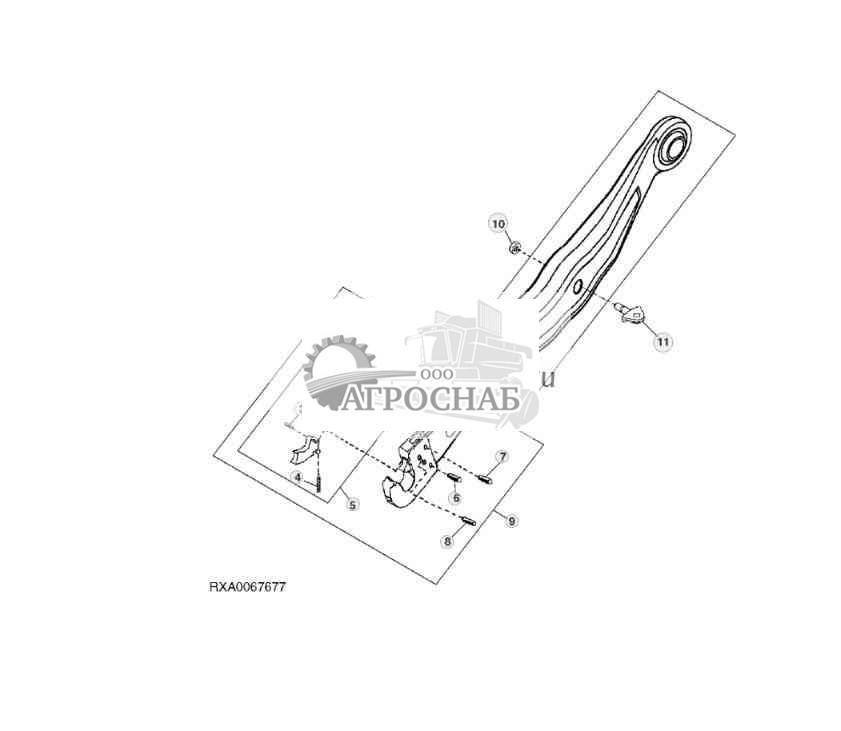 НИЖНИЕ ТЯГИ КРЮКА ТРЕХТОЧЕЧНОЙ СЦЕПКИ 